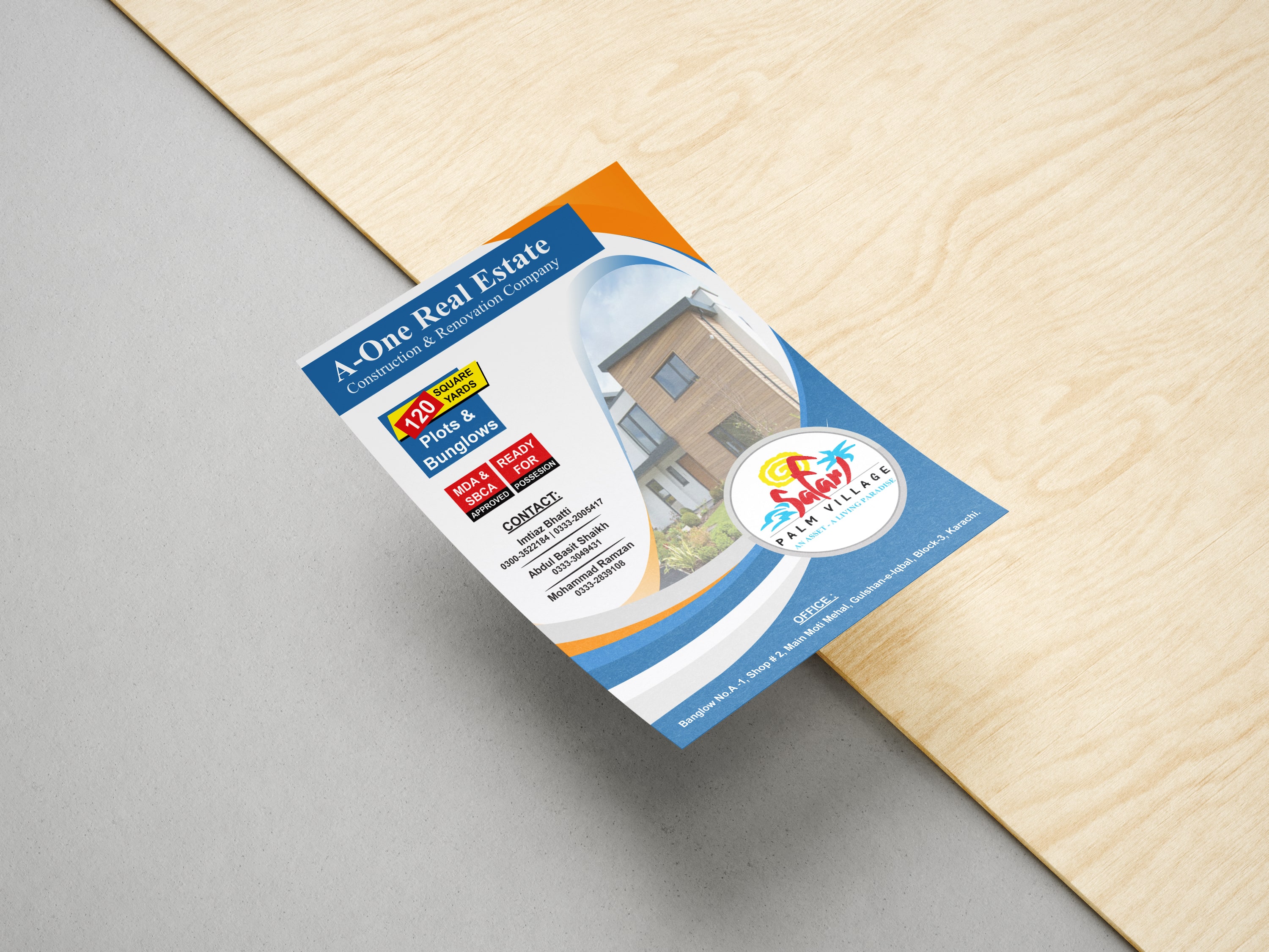 A5 Flyer Catalog Design for Business Promotion in Doha