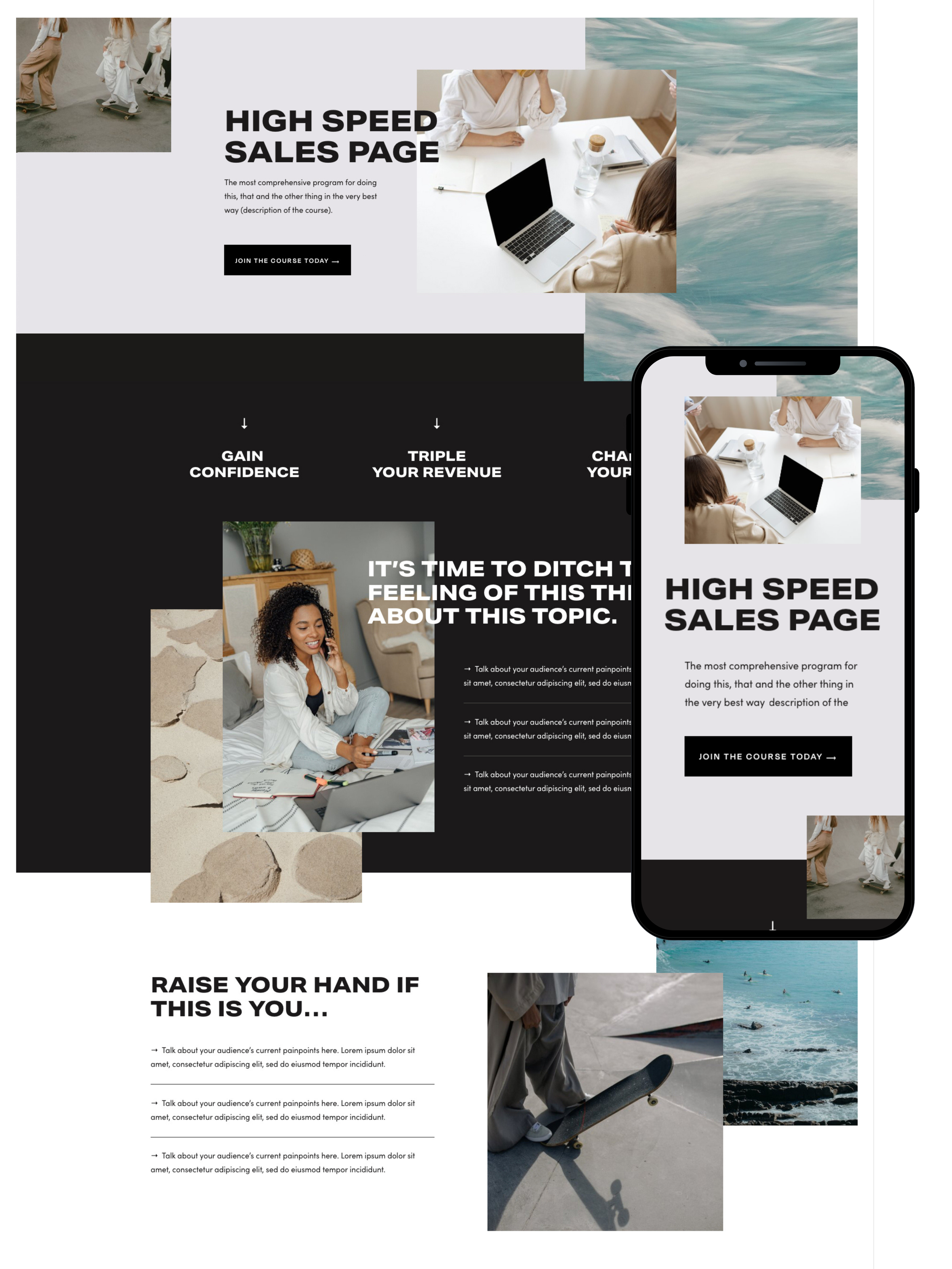 Sales Page Design | Elite Launch Design - Create in Doha for Higher Conversions