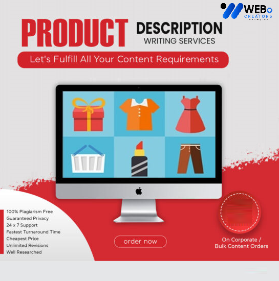 Product Description Writing Services | Best Digital Marketing Agency | Web Design in Doha for online stores